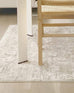 Adela Grey and Ivory Distressed Floral Rug *NO RETURNS UNLESS FAULTY