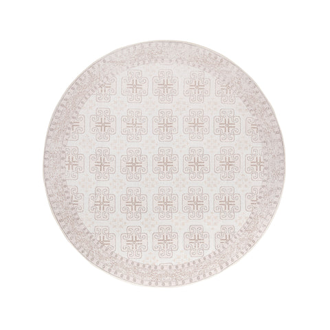 Aggy Pink Neutral Plush Rollie Pollie Round Playmat