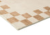 Aiday Beige Checkered Border Washable Rug