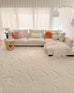 Akkira Abstract Cream Washable Wool Rug *NO RETURNS UNLESS FAULTY