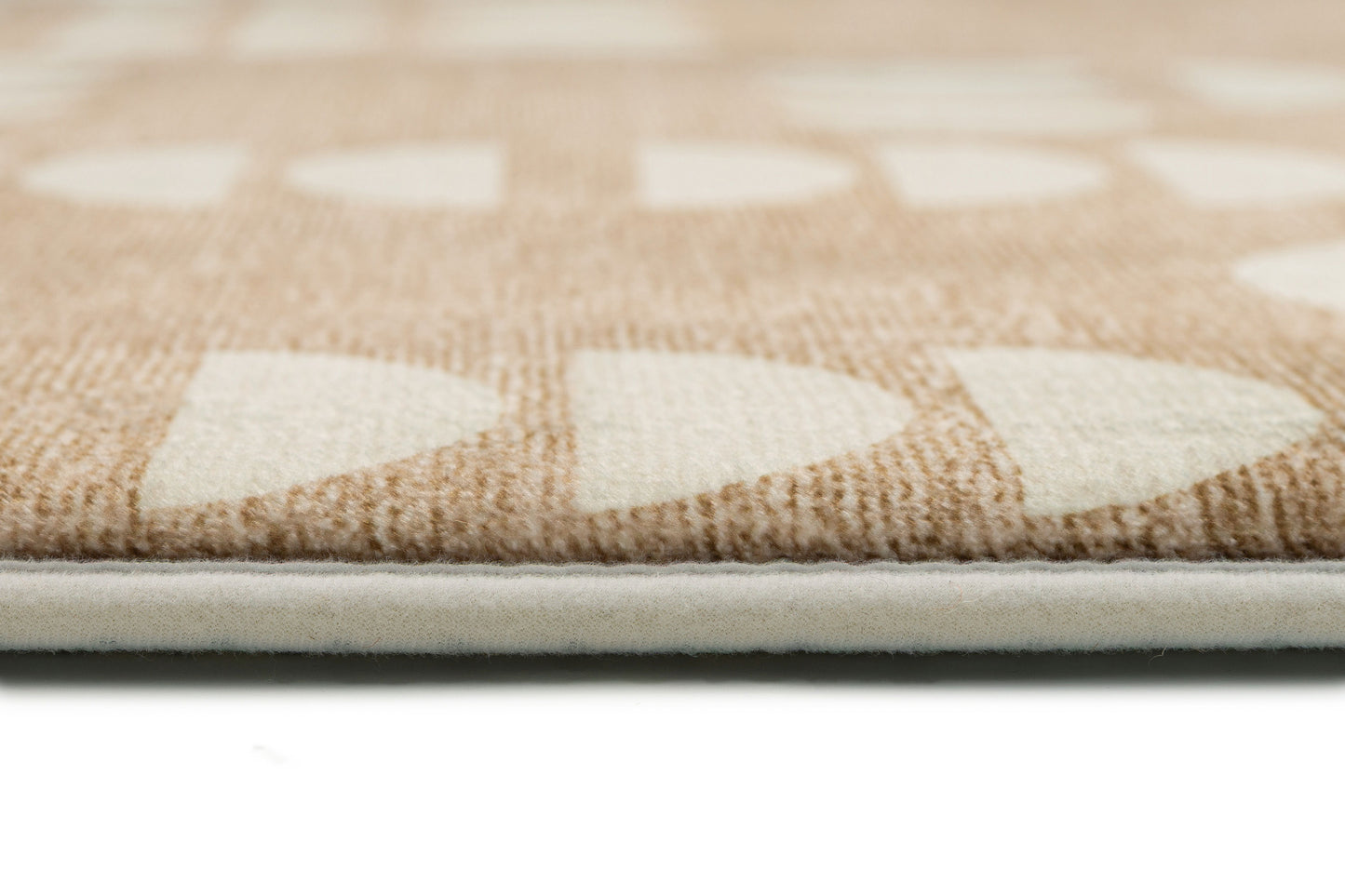 Alba Beige and Ivory Geometric Rollie Pollie Playmat