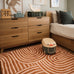 Alef Terracotta Abstract Rollie Pollie Playmat