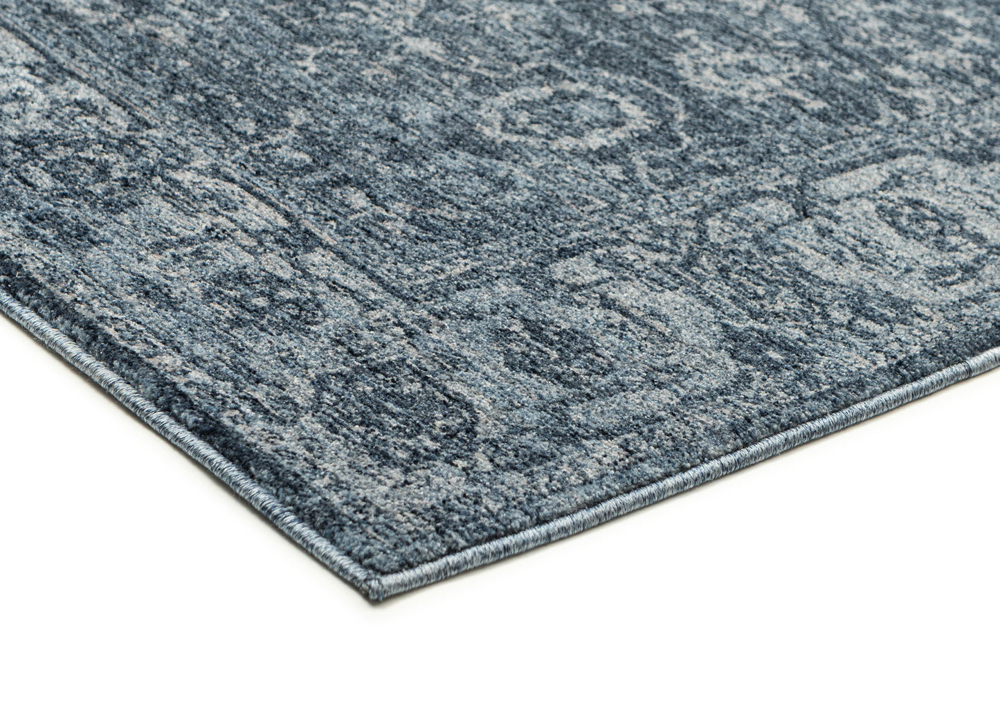 Alexis Tonal Distressed Blue Rug