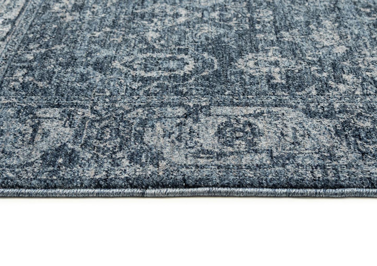 Alexis Tonal Distressed Blue Rug