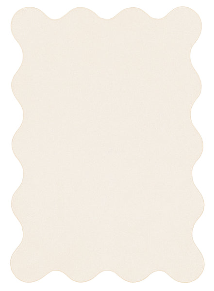 Allen Neutral Scallop Washable Rug