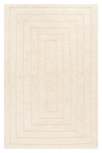 Allison Cream Beige Modern Cotton Washable Rug