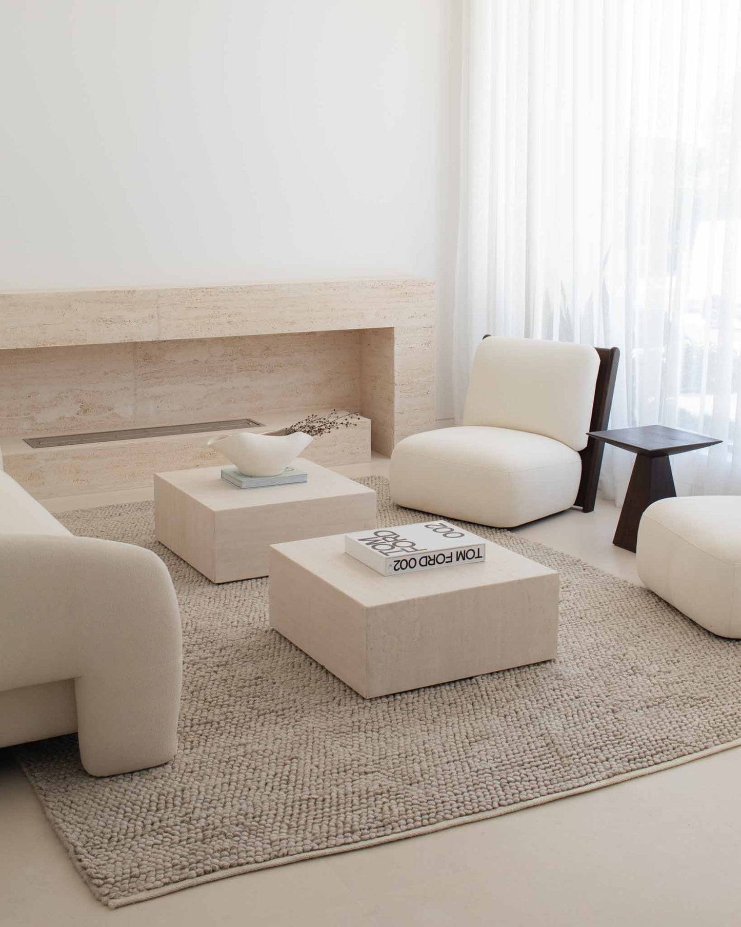 Amaia Light Grey Looped Indoor Outdoor Rug
