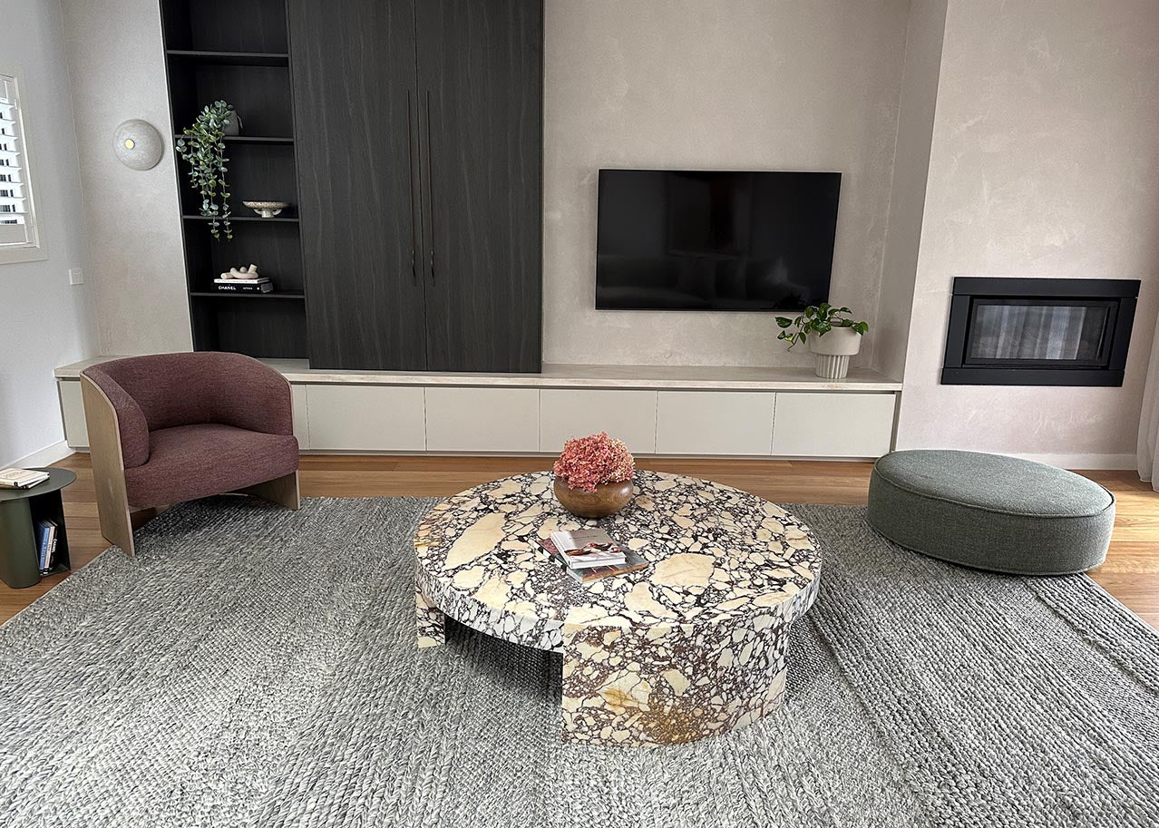 Amalie Grey Braided and Looped Rug