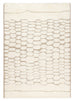 Aminata Ivory Abstract Textured Wool Rug