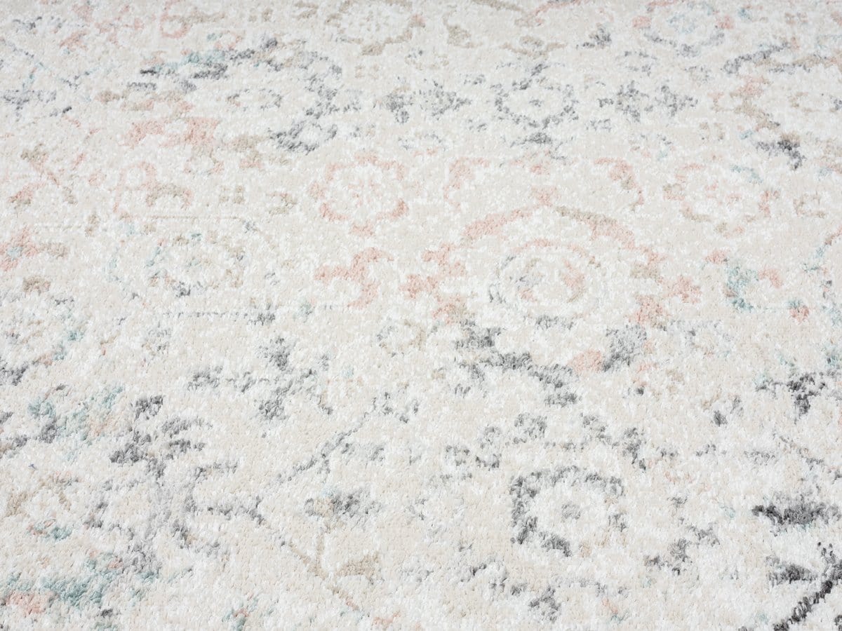 Anine Cream And Grey Multi-Colour Traditional Floral Rug