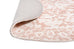 Aria Pink and Ivory Floral Transitional Round Rug