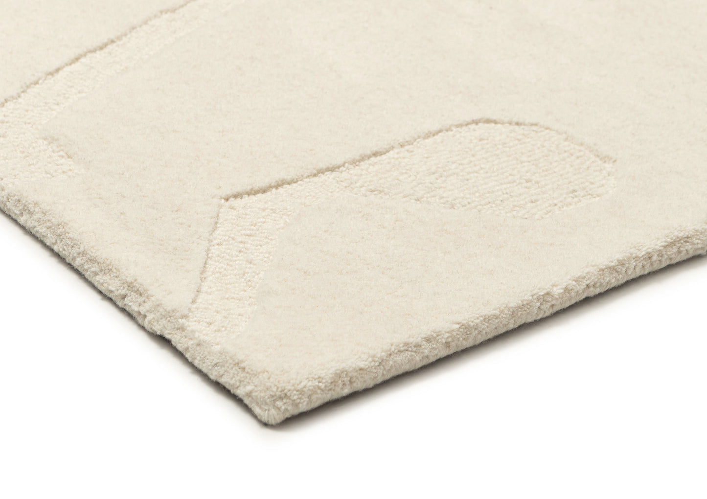 Arlette Cream Carved Wool Rug