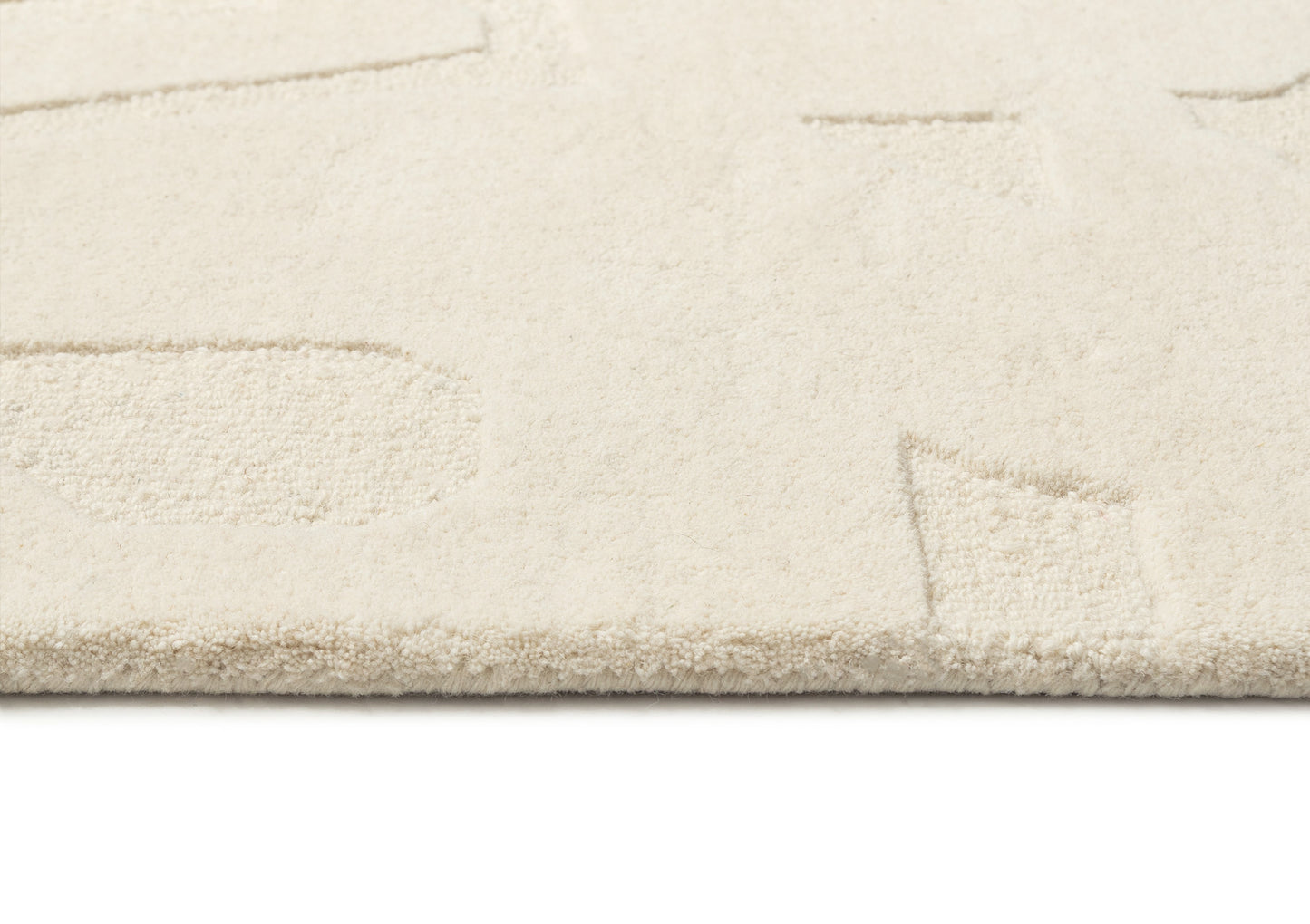 Arlette Cream Carved Wool Rug