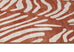 Ashlyn Terracotta Palm Print Washable Rug