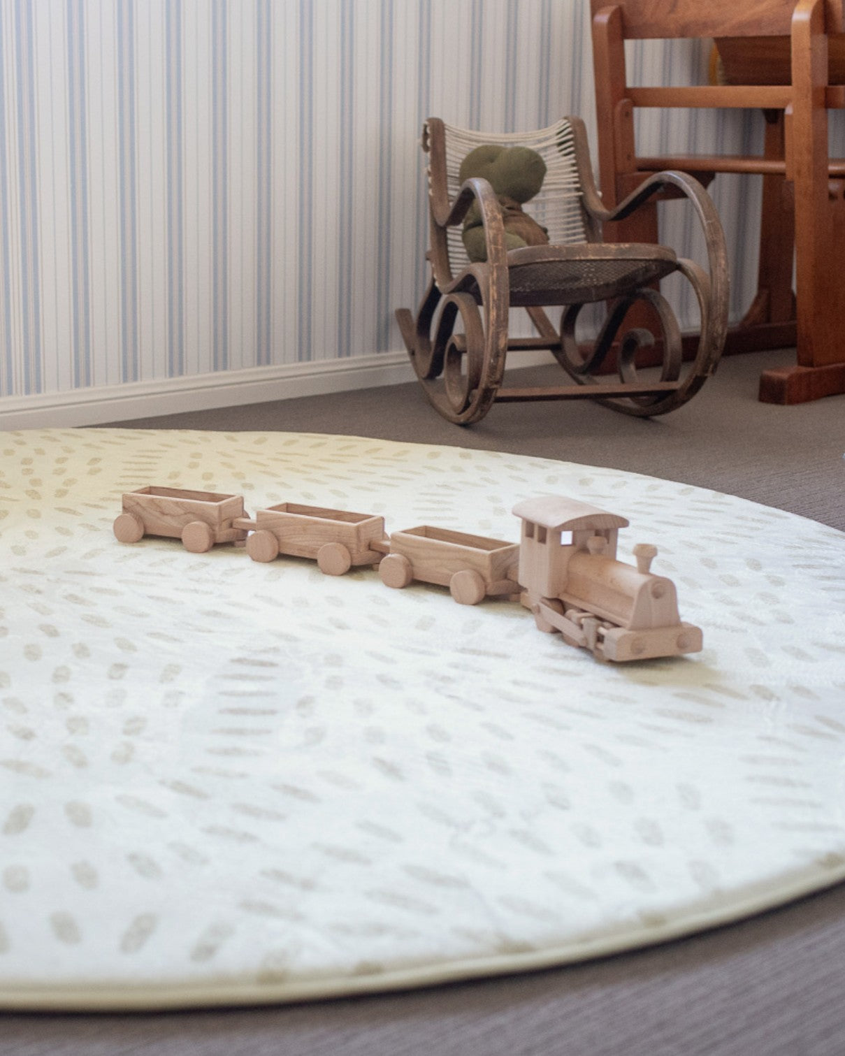 Ayen Sage Abstract Rollie Pollie Round Playmat