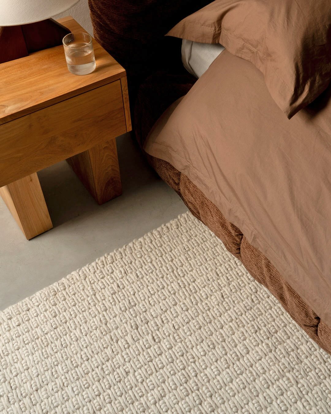 Bambi Ivory Chunky Wool Rug