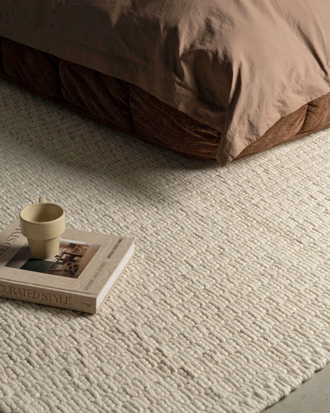 Bambi Ivory Chunky Wool Rug