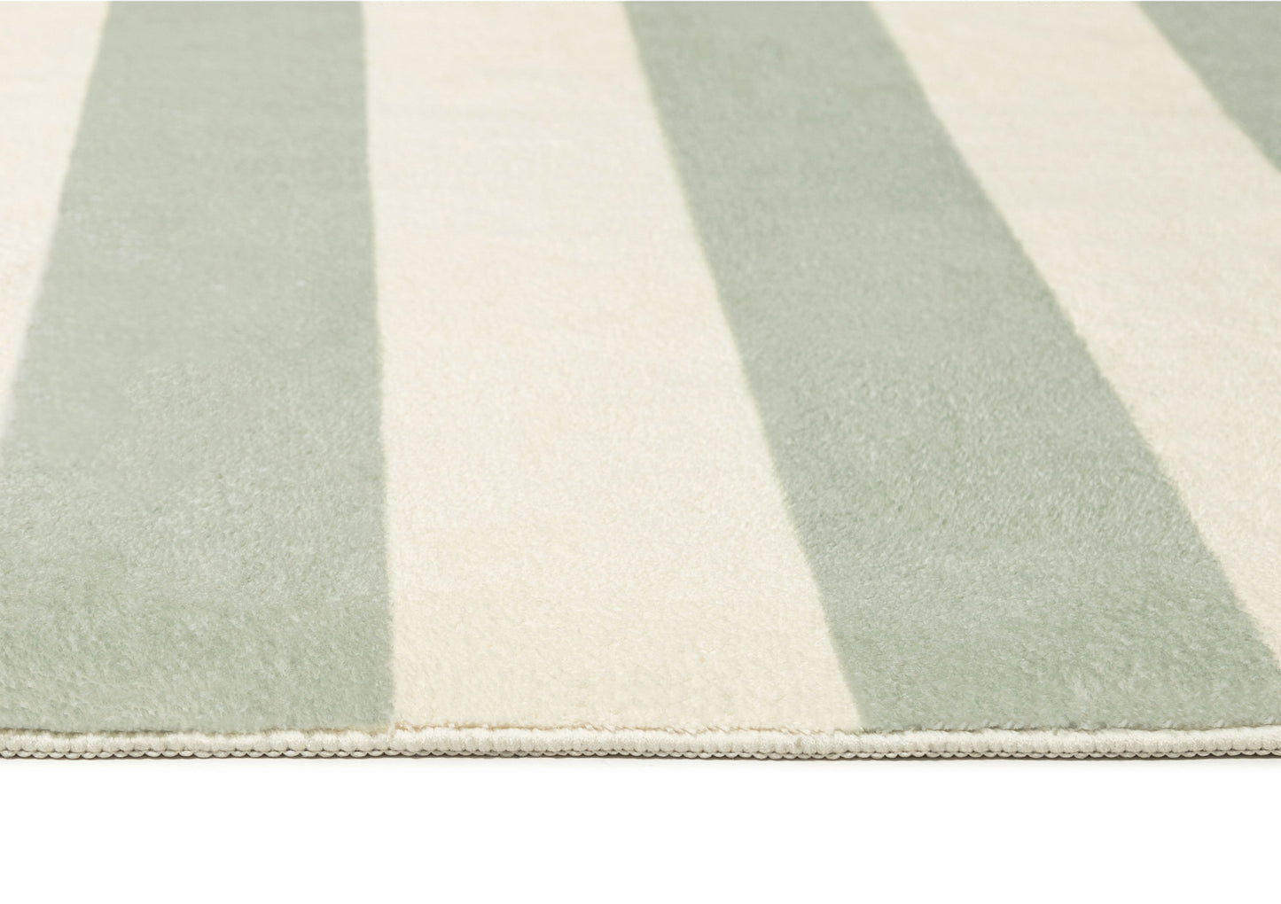 Blair Green Sage Stripe Washable Rug