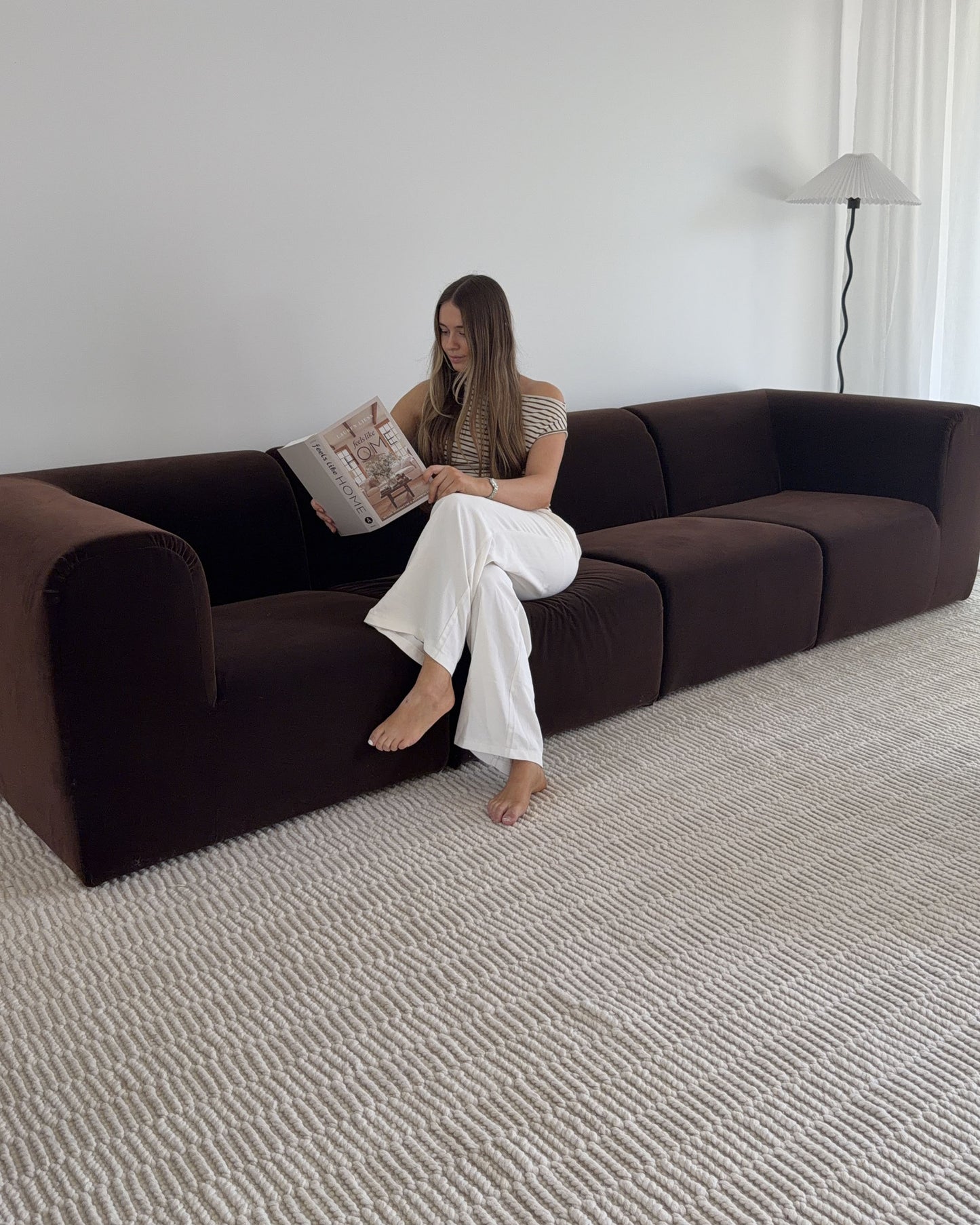Blanca Ivory Textured Wool Rug