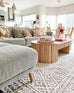 Bobbie Peach and Ivory Textured Tribal Rug