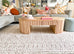 Bobbie Peach and Ivory Textured Tribal Rug
