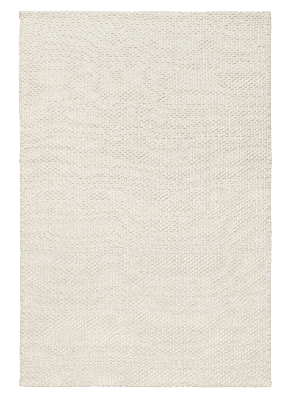 Brecia Cream Basket Weave Wool Rug