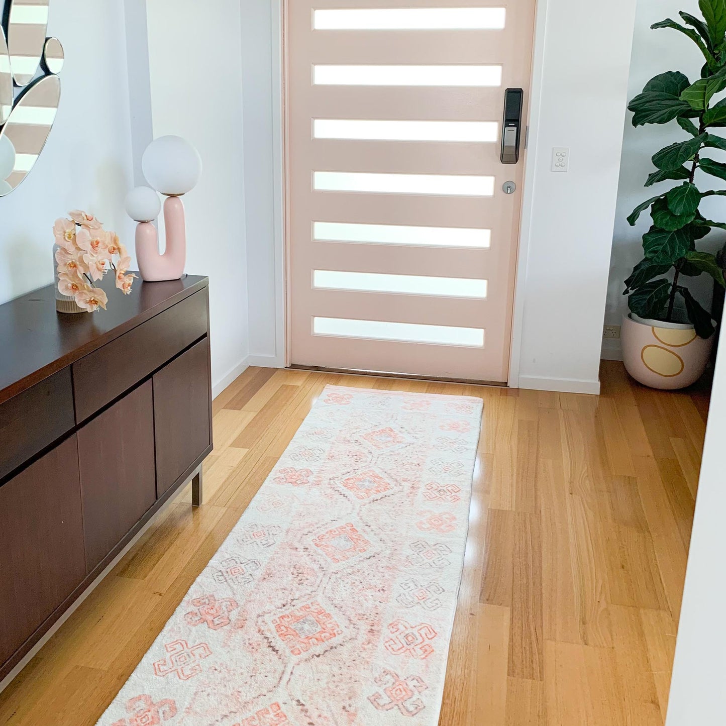 Caitlin Orange Washable Runner Rug *NO RETURNS UNLESS FAULTY