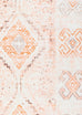 Caitlin Orange and Peach Tribal Pattern Washable Rug*NO RETURNS UNLESS FAULTY