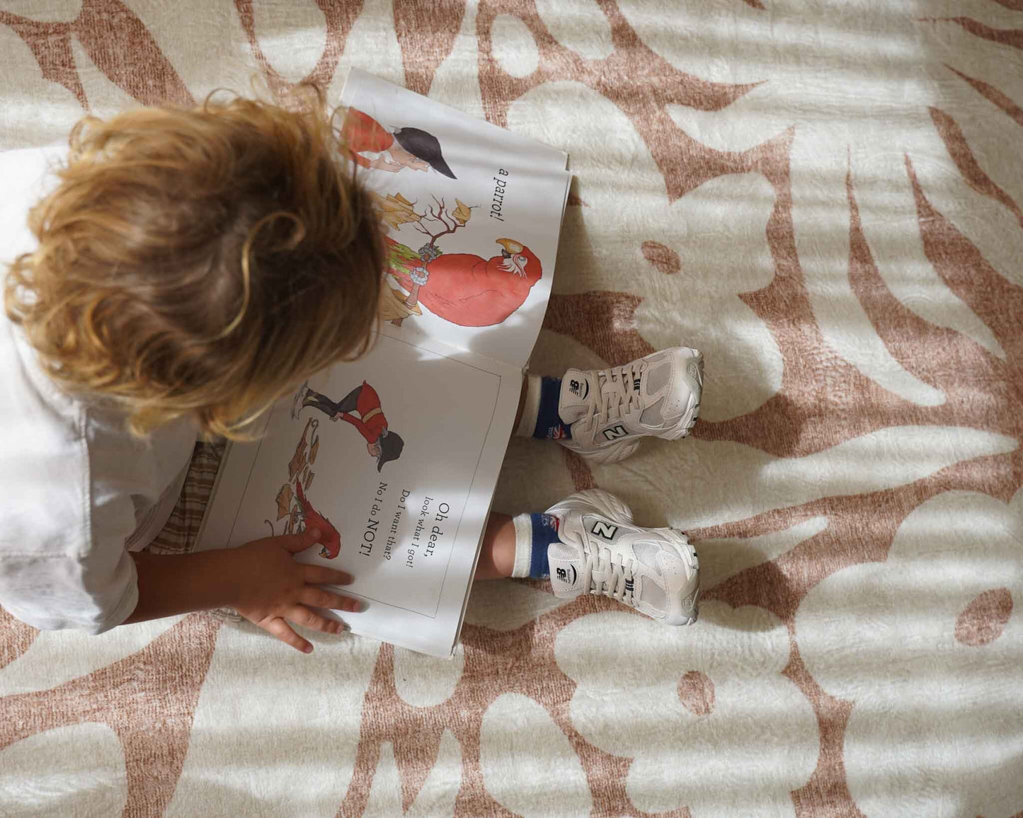 Calo Beige and Brown Floral Rollie Pollie Playmat