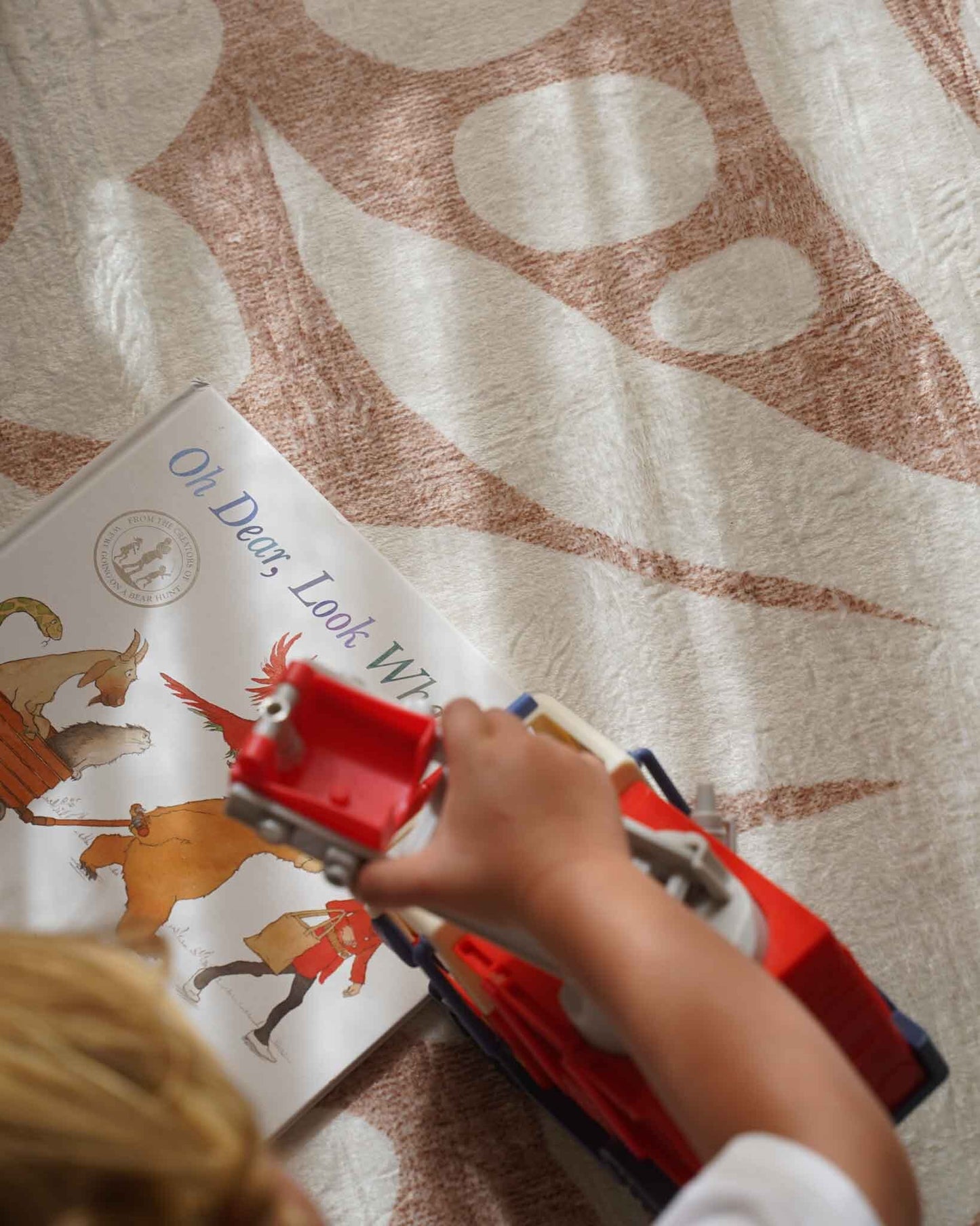 Calo Beige and Brown Floral Rollie Pollie Playmat