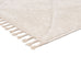 Calypso Ivory Cream Textured Tribal Tassel Rug