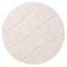 Calypso Ivory Cream Textured Tribal Round Rug