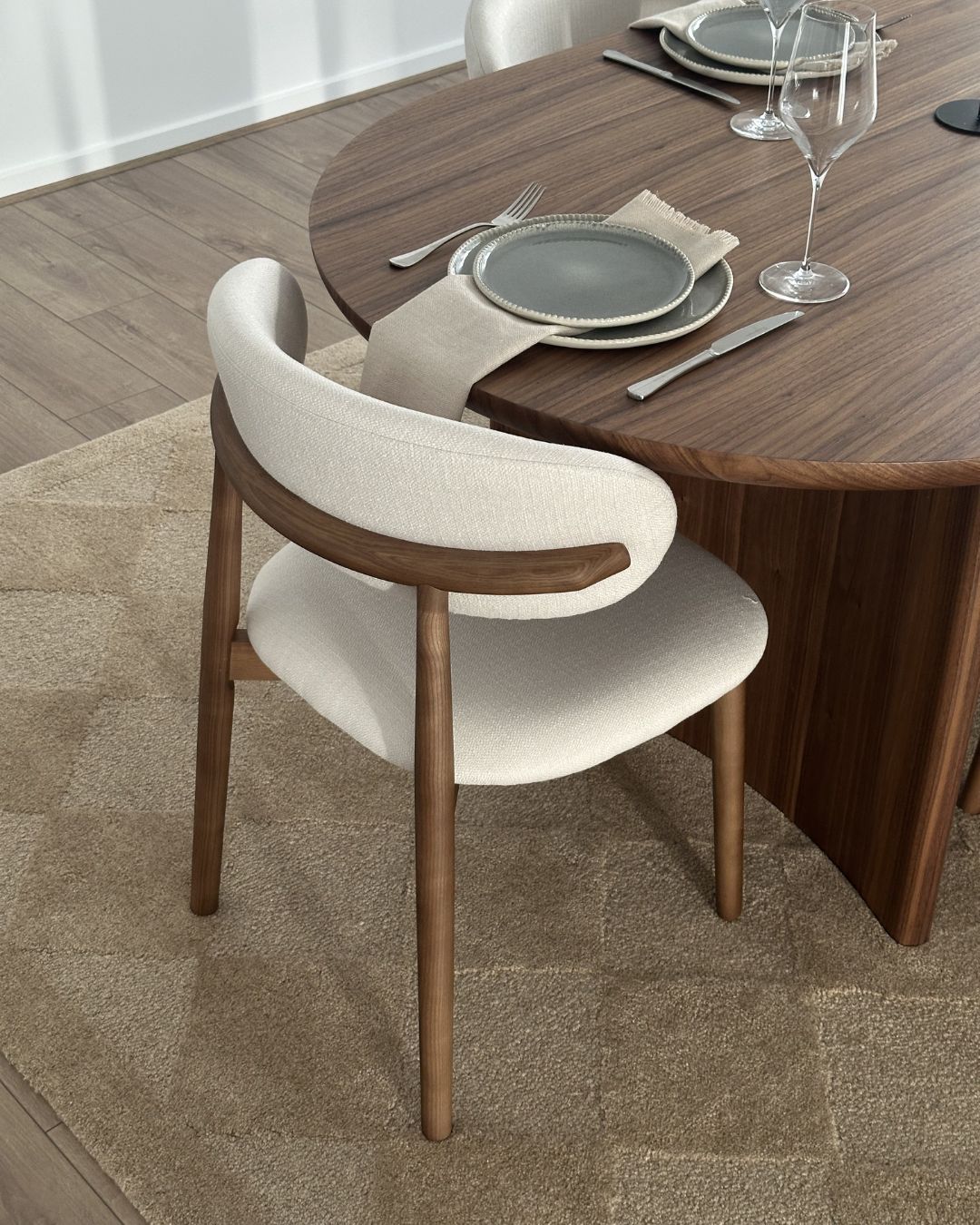 Canaya Beige Diamond Hand-Tufted Rug