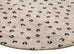 Candice Beige Round Leopard Animal Pattern Rug