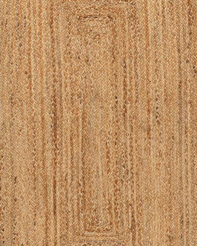 Celeste Natural Brown Scalloped Jute Rug