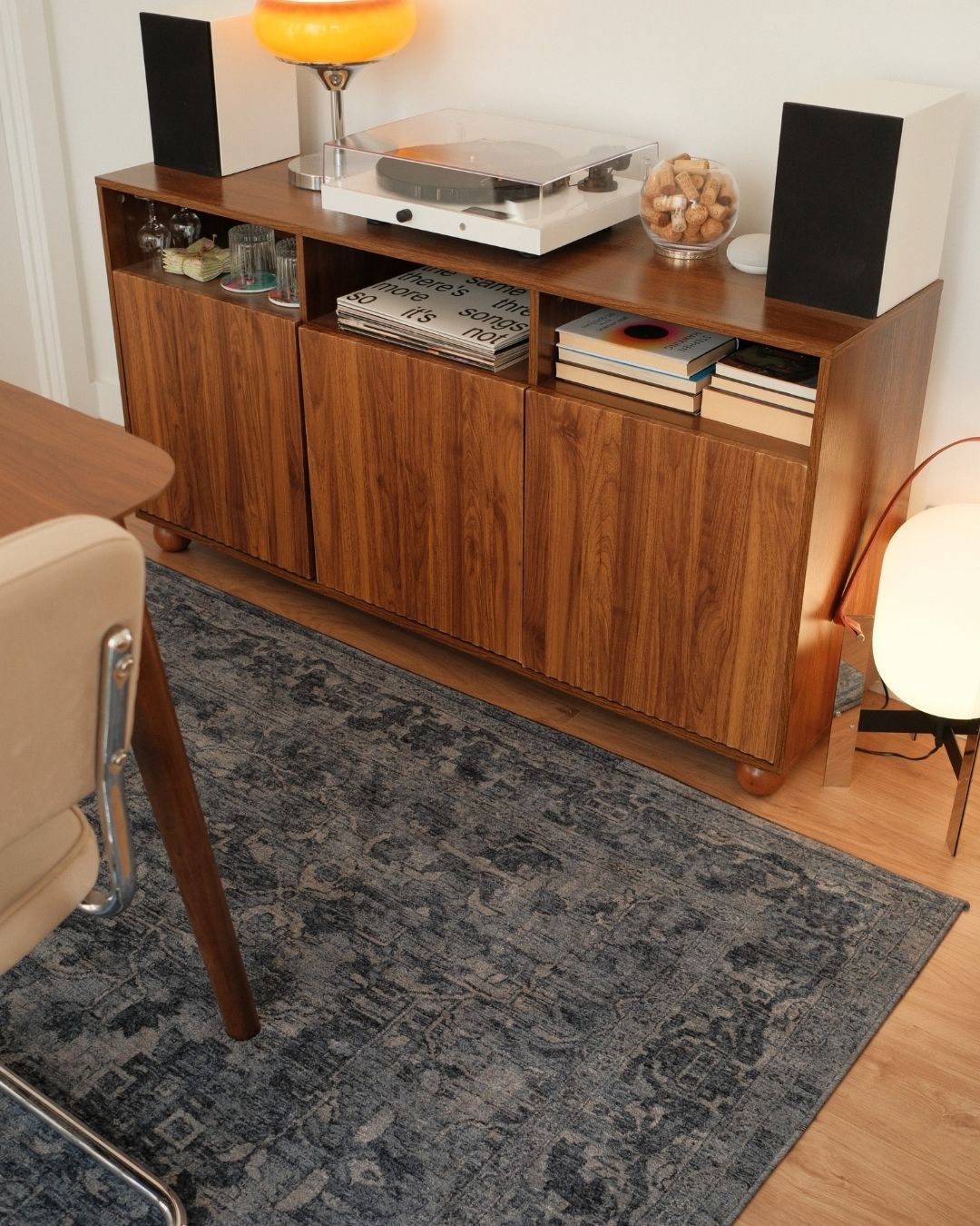 Celia Tonal Distressed Ink Blue Rug