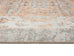 Ceren Orange and BlueTraditional Distressed Washable Runner Rug