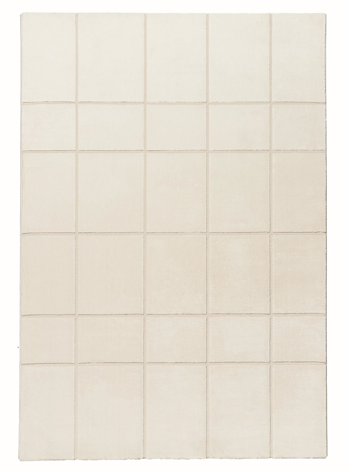 Charmion Tonal Cream Grid Rug