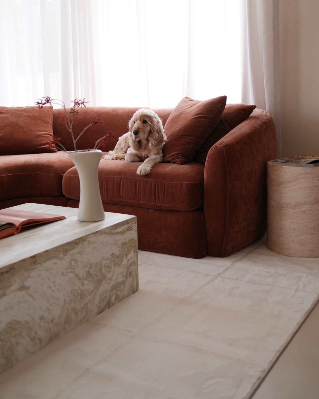 Charmion Tonal Cream Grid Rug