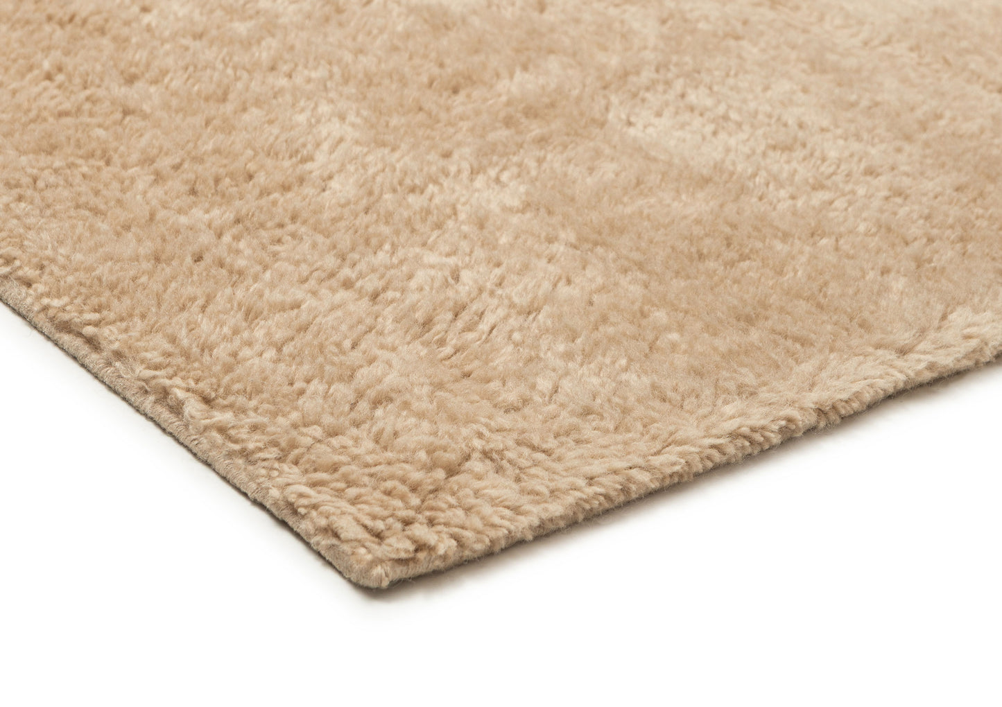 Chayenne Beige Wool Shag Rug