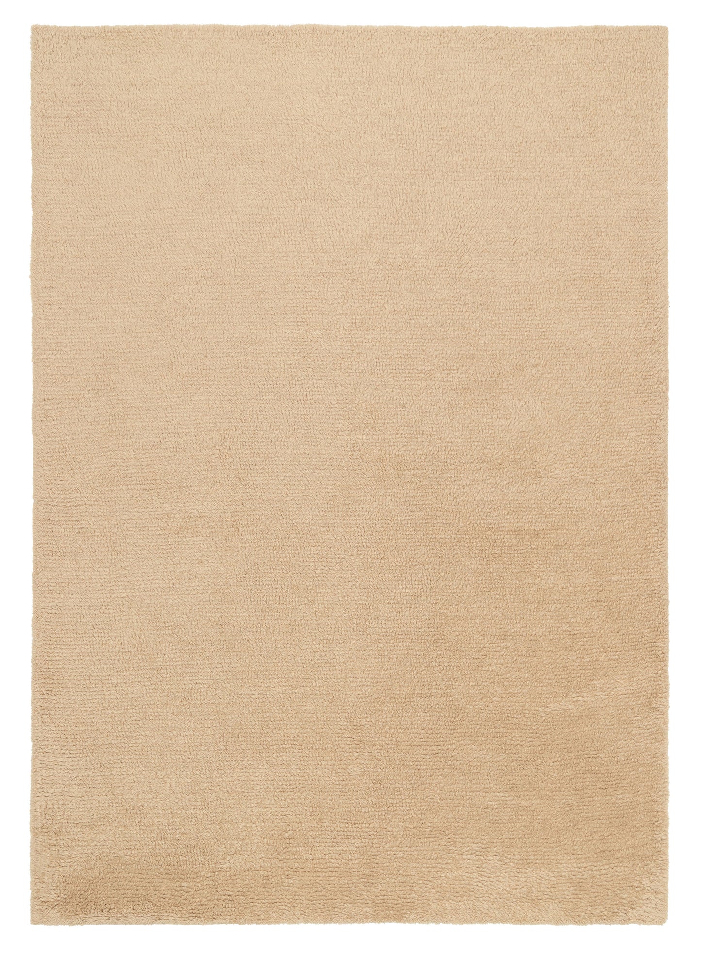 Chayenne Beige Wool Shag Rug