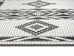 Chenoa Charcoal and Ivory Tribal Flatweave Indoor Outdoor Rug