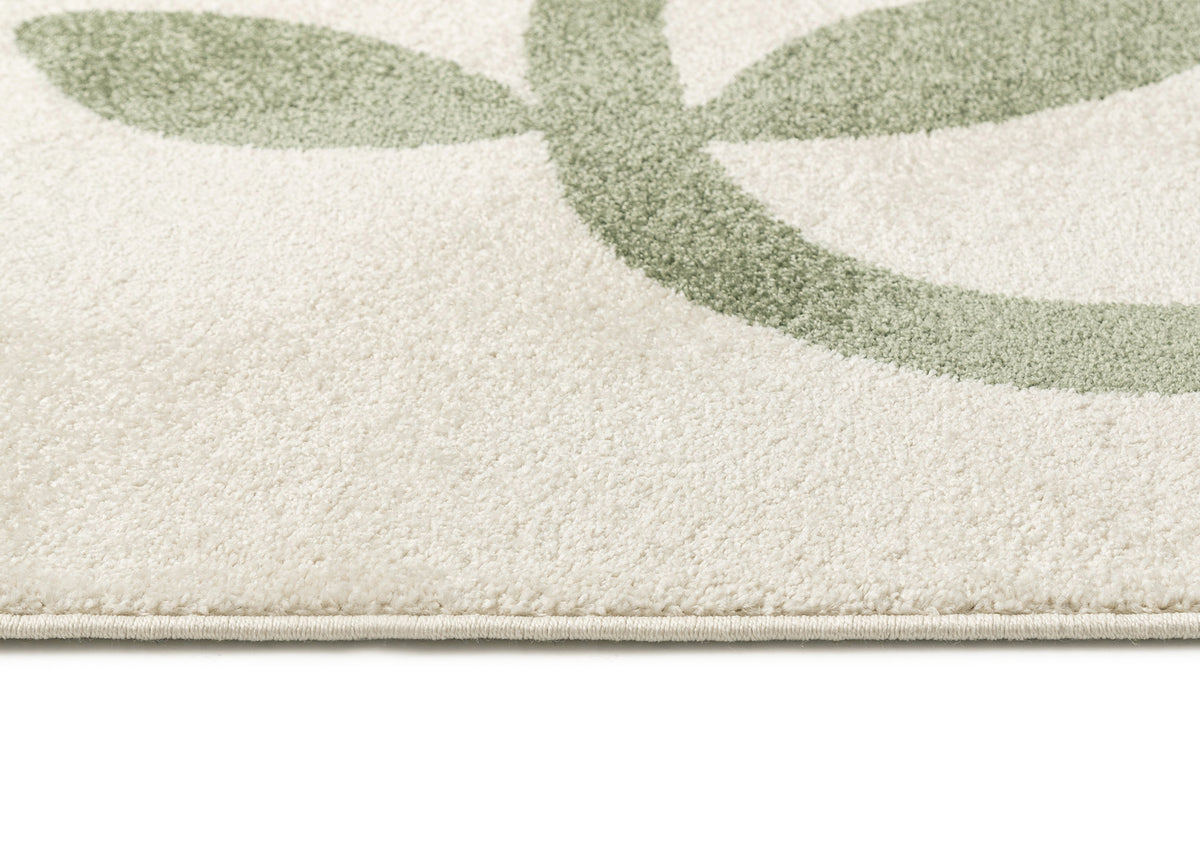 Clarine Green Floral Rug
