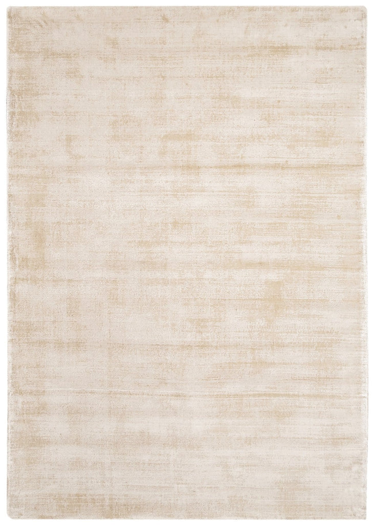 Claude Beige and Ivory Distressed Viscose Rug