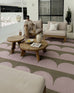 Cleo Blush and Sage Arch Pattern Indoor Outdoor Rug