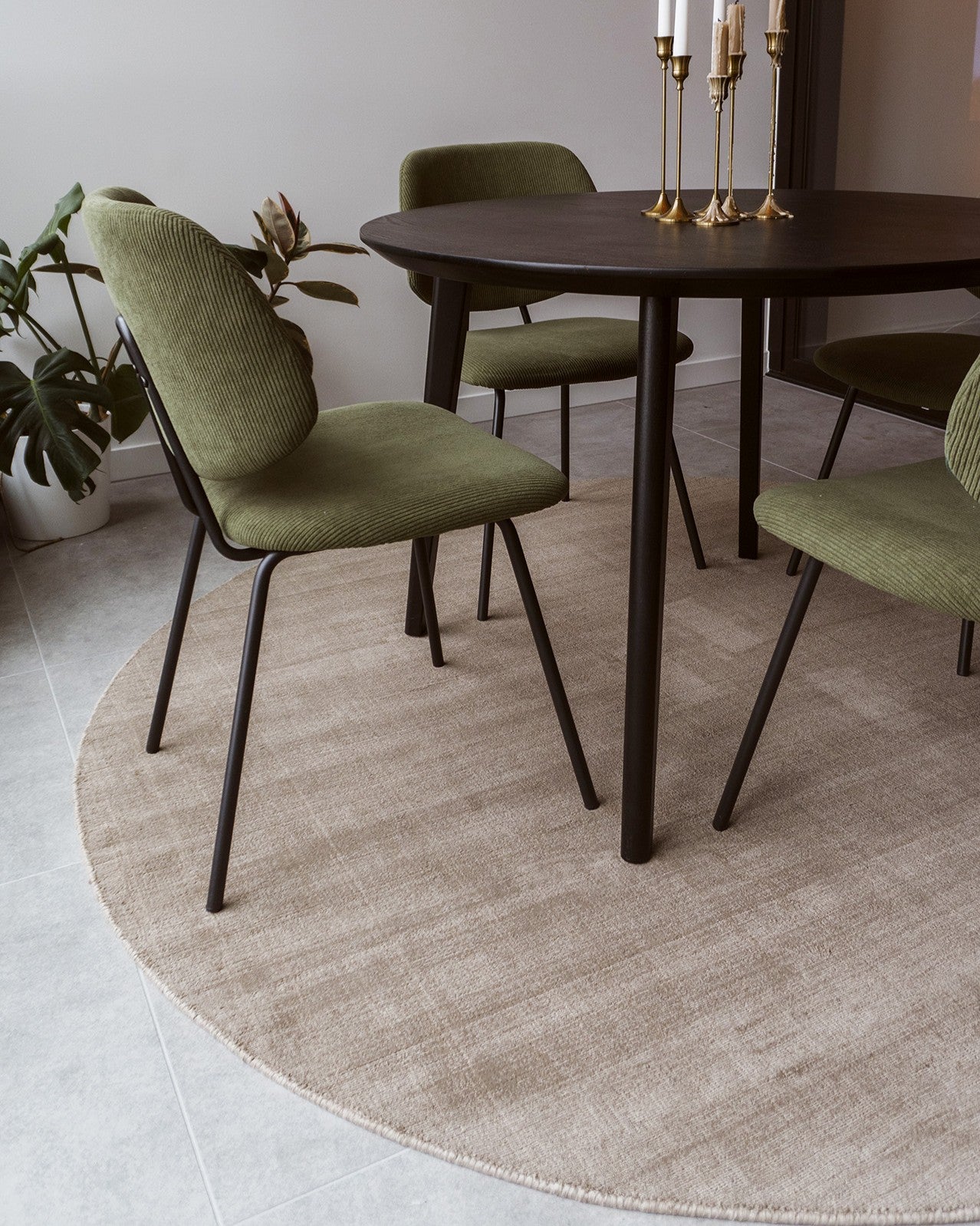 Codie Beige Handwoven Round Rug