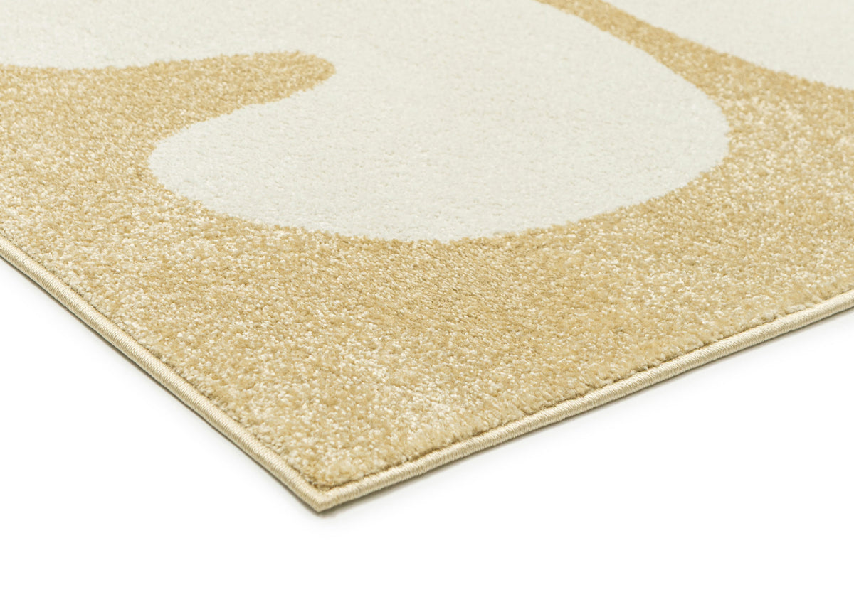 Codizar Yellow Organic Shapes Rug