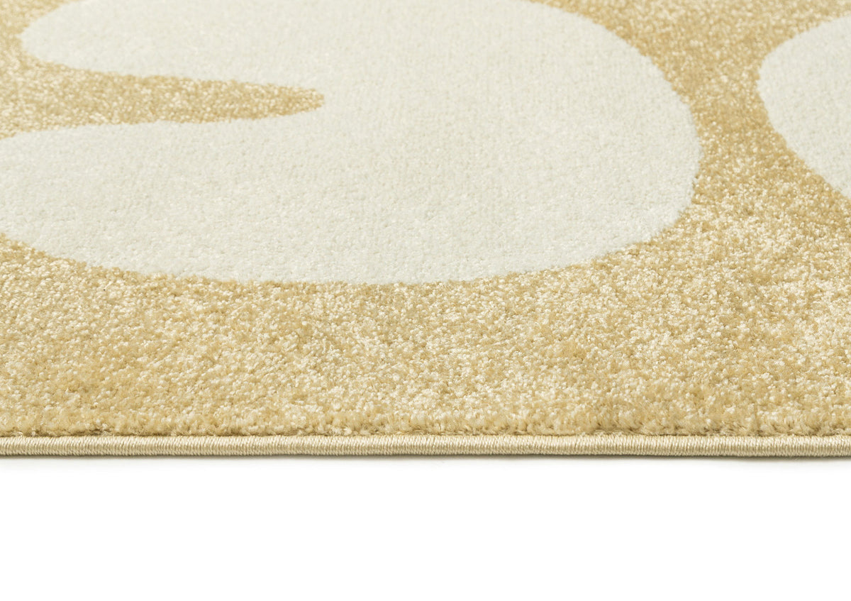 Codizar Yellow Organic Shapes Rug