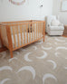 Copata Beige Cream Moon Washable Rug