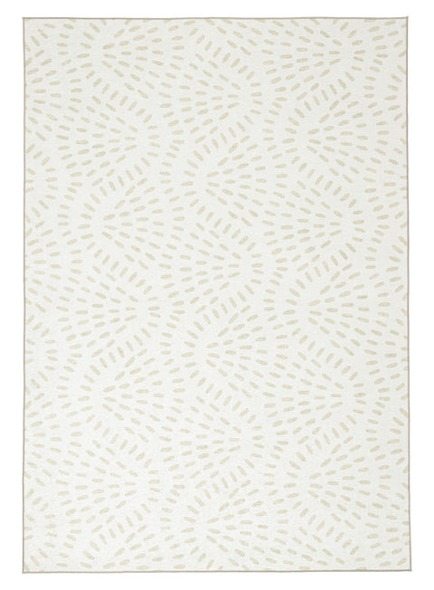 Coral Beige Cream Indoor Outdoor Washable Rug